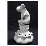 MODEST LADY KNEELING ON BASE - 7" - IVORY