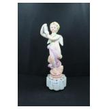 CUPID PLAYING TAMBOREEN - 7 1/2" - FLESH TONE