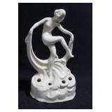 SCARF DANCER ON WATER WITH LEG UP - 6" - IVORY