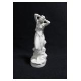 LADY WITH HANDS ON HER HEAD - 5 1/2" - IVORY