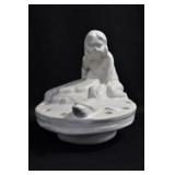 HOBART GIRL WITH DUCK - 5 1/2" - IVORY MARKED: