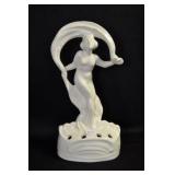 DANCER WITH SCARF OVERHEAD - 8 1/4" - IVORY