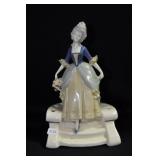 COLONIAL LADY DESCENDING STAIRS - 7 1/2" - TINTED