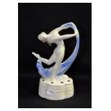 SCARF DANCER LEG BACK - 5 1/2" - BLUE SCARF