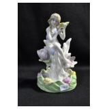 MAIDEN WITH SHELL TO HER EAR - 5 1/2" - COLORED