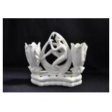 NYMPH WITH PENGUIN - 7 1/2" - WHITE