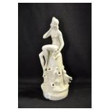 SEATED NUDE WITH DOUBLE CANDLE HOLDER - 7" -