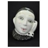PIERROT CLOWN WALL POCKET FLOWER FROG - 4 1/4"