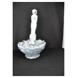 FENTON BOWL WITH NUDE INSERT - 7 1/2" X 4 1/2" -