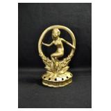 NYMPH IN CIRCLE IN GOLD - 7 1/4"