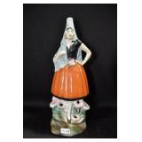 SPANISH LADY WITH BLUE SCARF AND ORANGE SKIRT - 8