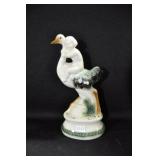 CHILD RIDING OSTERICH - 6 3/4" - IVORY AND GREEN