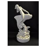 NUDE RIDING FISH - 10 1/4" - GRAY