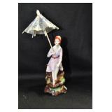 LADY IN DUSTY ROSE DRESS - 5" MARKED: GERMANY -