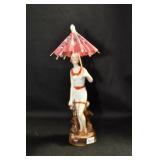 BATHER IN RED AND WHITE SUIT WITH RED CAP - 6"