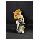 BATHER IN YELLOW AND BLACK SUIT AND CAP - 5"