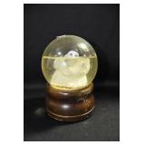 PIERROT CLOWN SNOW GLOBE MUSIC BOX MARKED: SCHMID