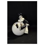 PIERROT CLOWN FLOWER FROG - 4 1/2" MADE IN JAPAN