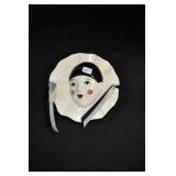 PIERROT CLOWN "MIMI" CERAMIC - 5" ROUND JAPAN