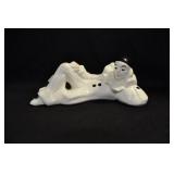 PRONE PIERROT CLOWN FIGURINGE - CERAMIC
