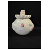 PIERROT CLOWN SUGAR BOWL MARKED: PIERROT - MADE