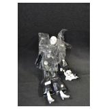 PIERROT CLOWN DOLL AND MINIATURE FIGURINE