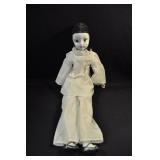 PIERROT CLOWN DOLL IN WHITE