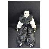 PIERROT CLOWN DOLL IN BLACK