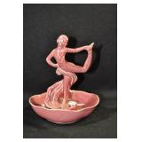 DANCER HOLDING FOOT IN BOWL - 7" X 6" - RED