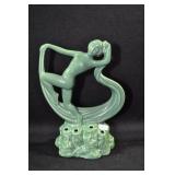 SCARF DANCER - 7 1/2" - GREEN MARKED: ENGLAND