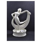 SCARF DANCER WITH LEFT LEG BACK - 6 1/2" - IVORY