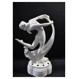 SCARF DANCER LEG BACK - 11 1/2" - IVORY MARKED: