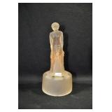 LADY SITTING ON TREE STUMP - 7" - PINK SATIN