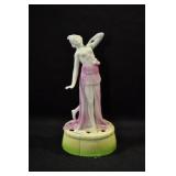 NUDE LADY WITH PINK SKIRT AND GREEN BASE - 7"