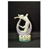 SCARF DANCER WITH PURPLE SCARF AND GREEN BASE - 6