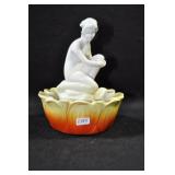 MAIDEN KNEELING IN LOTUS - 6" - LOTUS IS DEEP