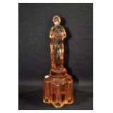 ROSE LADY ON TALL SCALLOPED BASE - 10" - PINK