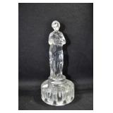 ROSE LADY IN CRYSTAL - 8 1/2" - CLEAR GLASS