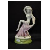 SCARF DANCER WITH LEFT KNEE RAISED - 7" - PINK