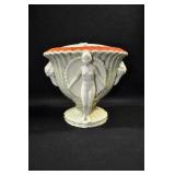 FLOWER BLOCK/BASKET - 6 1/2" X 8" - GREENISH