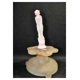 PINK SATIN GLASS WITH MISMATCHED NUDE LADY - 8