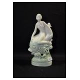 LADY RIDING FISH - 6 1/4" - IVORY LADY/GREEN FISH