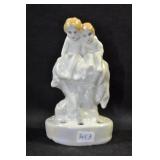 2 BABIES SITTING ON TOP OF A TREE - 4 1/2" MADE