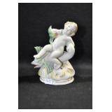 CHILD WITH FISH - 5" MARKED: GERMANY