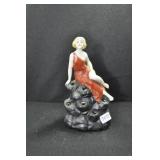 NYMPH IN RED DRESS W/BLONDE HAIR - 4 1/2" BLUE