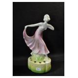 DANCING LADY WALL POCKET FLOWER FROG - 7 3/4" -