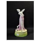 DANCING LADY IN PINK AND GREEN - 8" MARKED: 4211