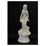 NUDE ON ROCKS - 8 1/2" HIGH - IVORY MARKED: