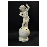 CUPID ON GLOBE - 7" - IVORY MARKED: GERMANY
