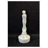 NYMPH INSERT AND FLOWER FROG - 7 1/2" - MILK